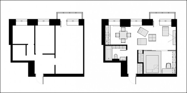 Căn hộ hoàn hảo dành cho cặp đô với diện tích 38m2