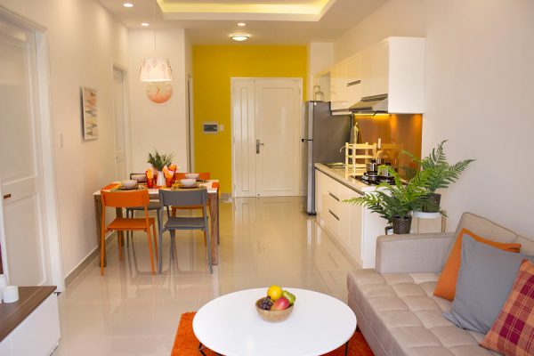 Khu căn hộ 9 View Apartment – Quận 9 Phong khach can ho mau 9 View 600x400 - Khu căn hộ 9 View Apartment – Quận 9