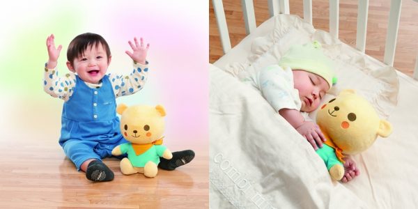 Điểm danh các đồ chơi bông vải an toàn cho bé Gau bong than thien Combi 600x300 - Điểm danh các đồ chơi bông vải an toàn cho bé
