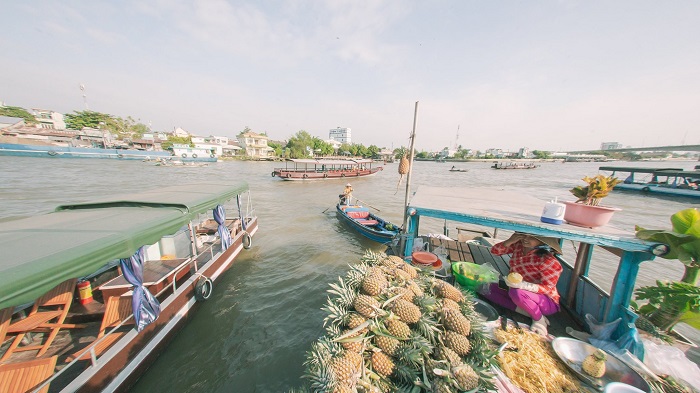 cho noi cai rang 25 - Chợ nổi Cái Răng Cần Thơ và những hoạt động thú vị